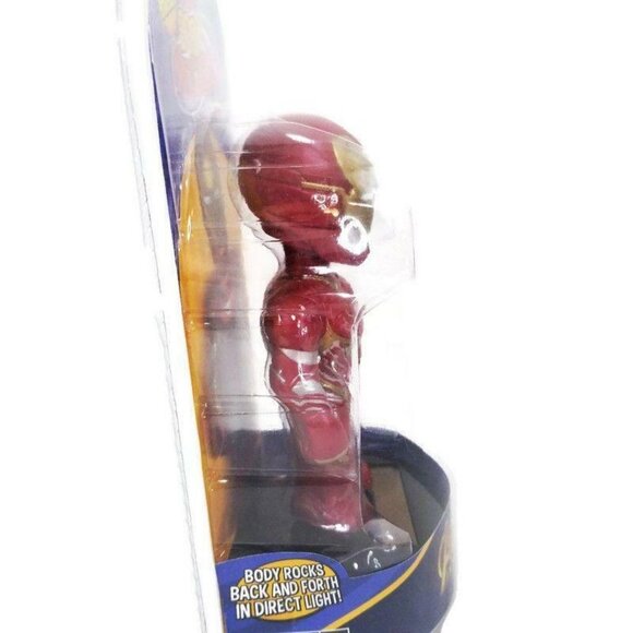 Neca Solar Powered Body Knockers Avengers Infinity War Iron Man Red Gold NEW - Picture 6 of 9